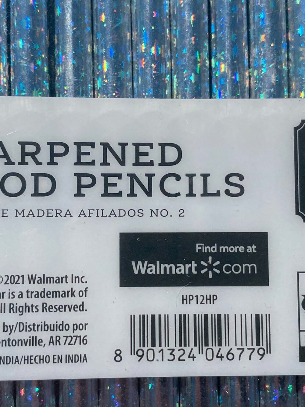 2 pack-12 count each-PenGear- Silver Sparkle Rainbow Pencils-Sharpened-NEW! - Picture 4 of 8
